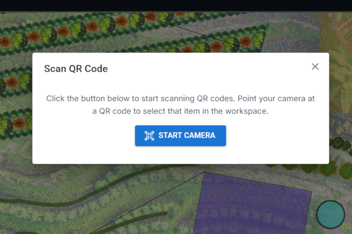 Scanning a QR code with the camera
