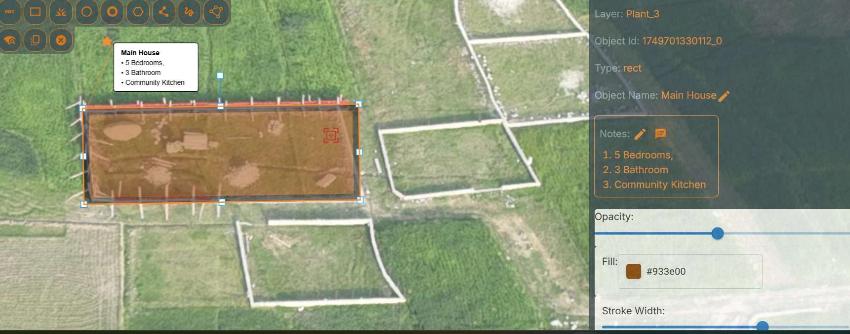 Edit features and notes