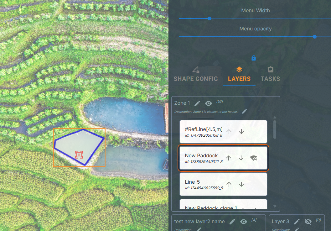 Organize site layers
