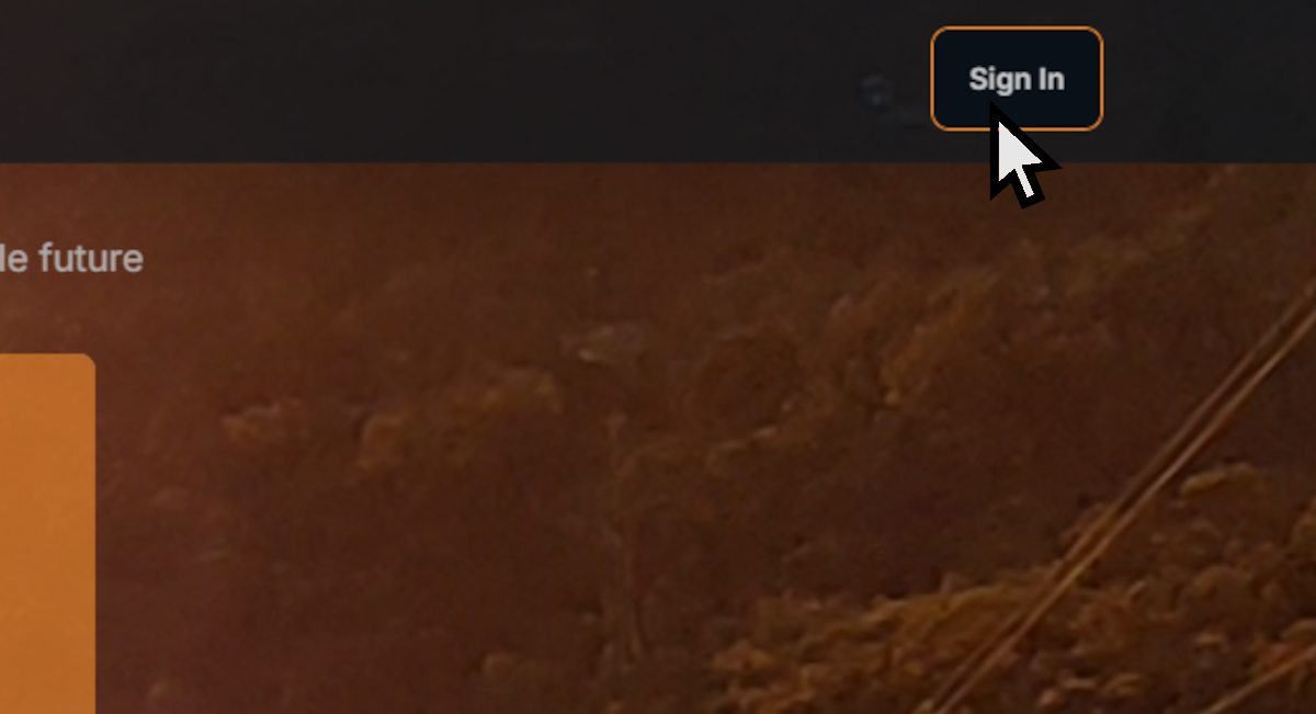 Sign in screenshot 1